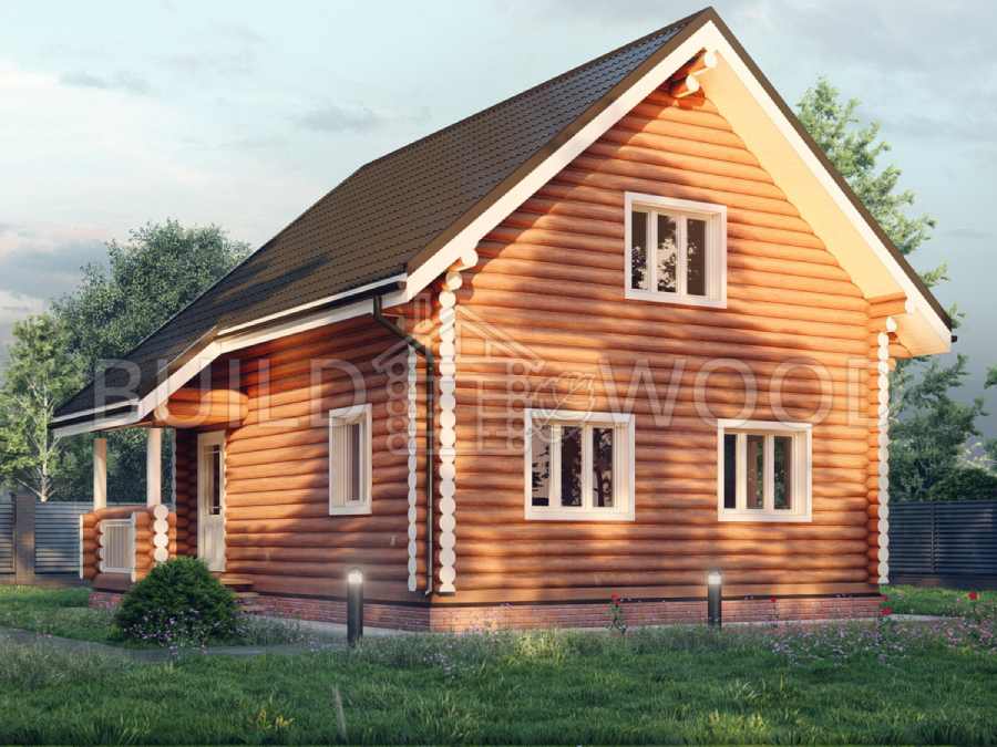 Проект дома из бревна