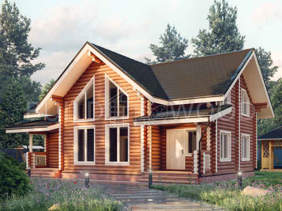 Проект дома из бревна