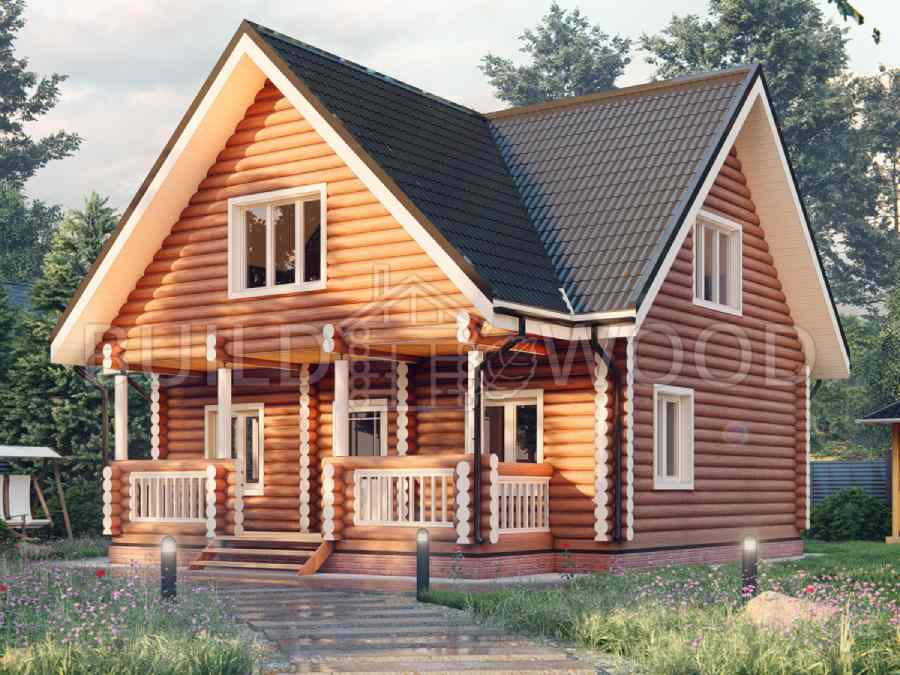 Проект дома из бревна