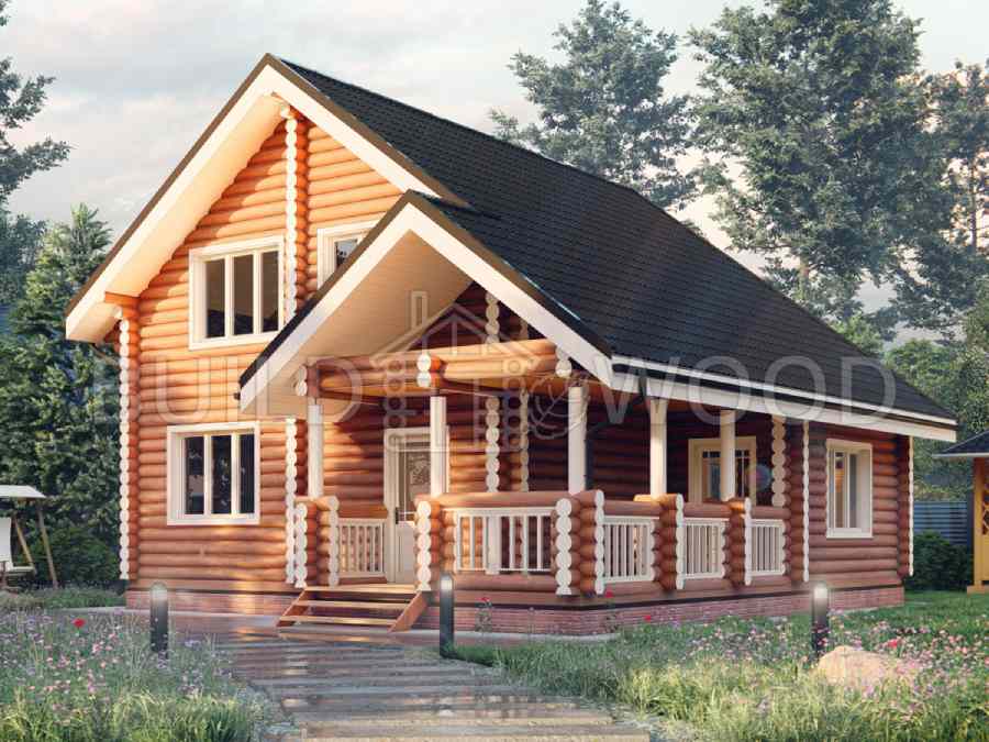 Проект дома из бревна
