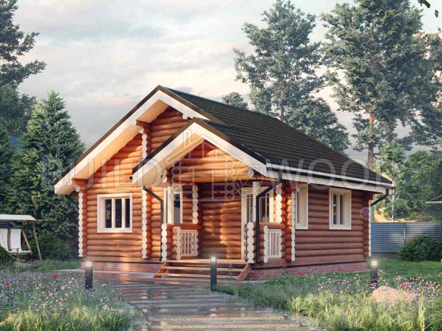 Проект дома из бревна